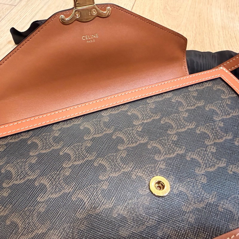 CELINE enveloppe triomphe 老花 信封包 WOC-3