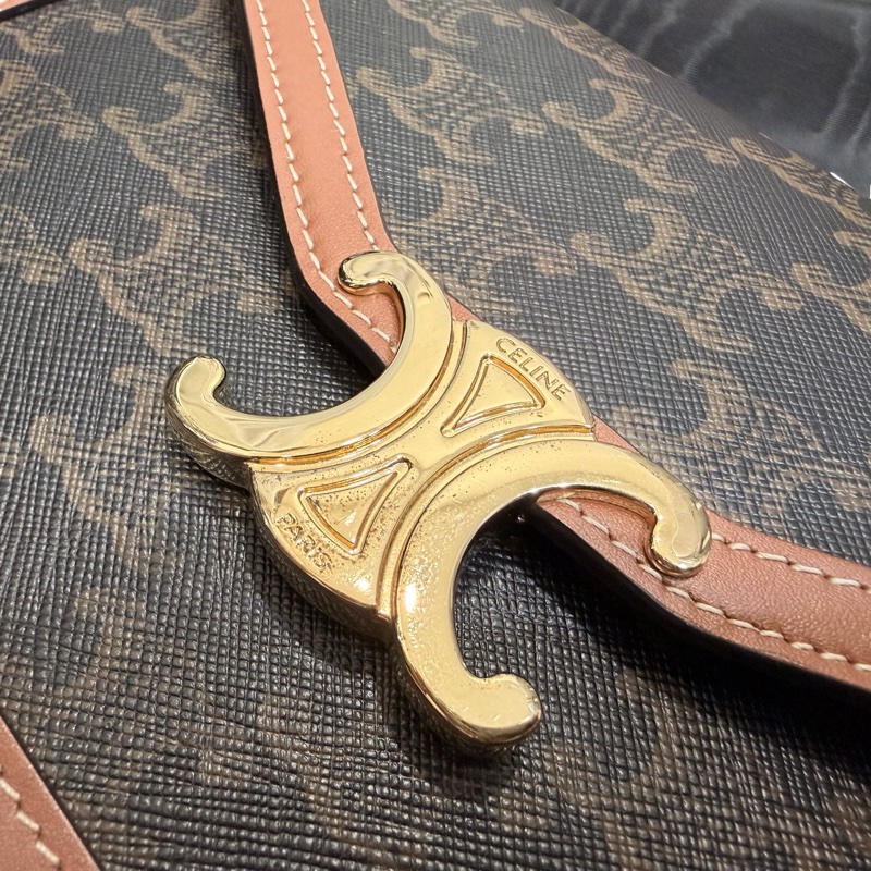 CELINE enveloppe triomphe 老花 信封包 WOC-9