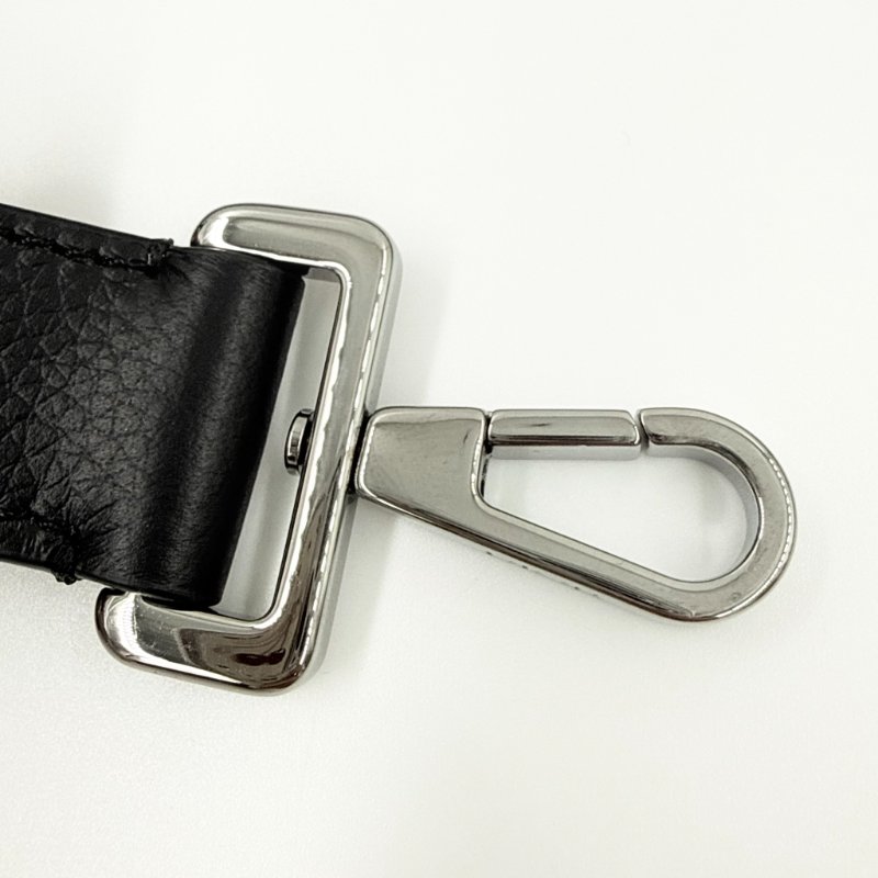 CHRISTIAN DIOR - 黑色牛皮銀釦緹花Weekender 25 包-26