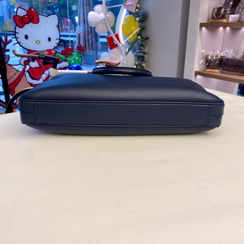 PRADA/普拉達 手提公文包 商務 皮革 尺寸：36*26*6 附件：無-5