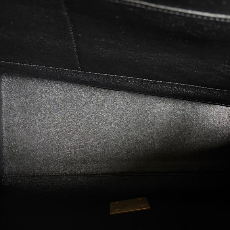 Celine拼皮Trapeze鞦韆包帆布拼皮 金扣 30*24*15 98新配件塵袋 肩帶-2