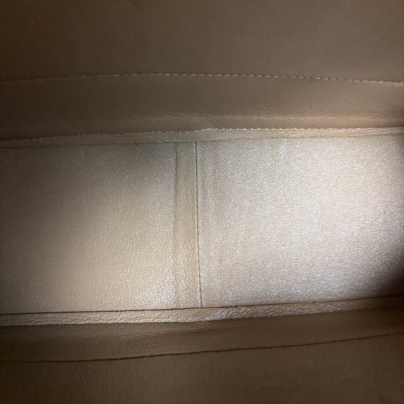 Celine Frame拼色豆腐包 棕色拼白 金扣25*16*10 98新配件塵袋-2