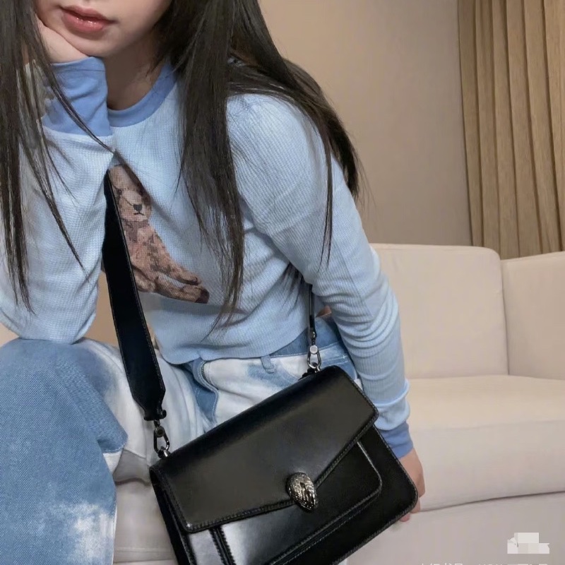 BVLGARI 新款Serpenti Forever 系列So black五金28*13*5 99新配件肩帶 子袋 購證 保卡 塵袋 盒子-0
