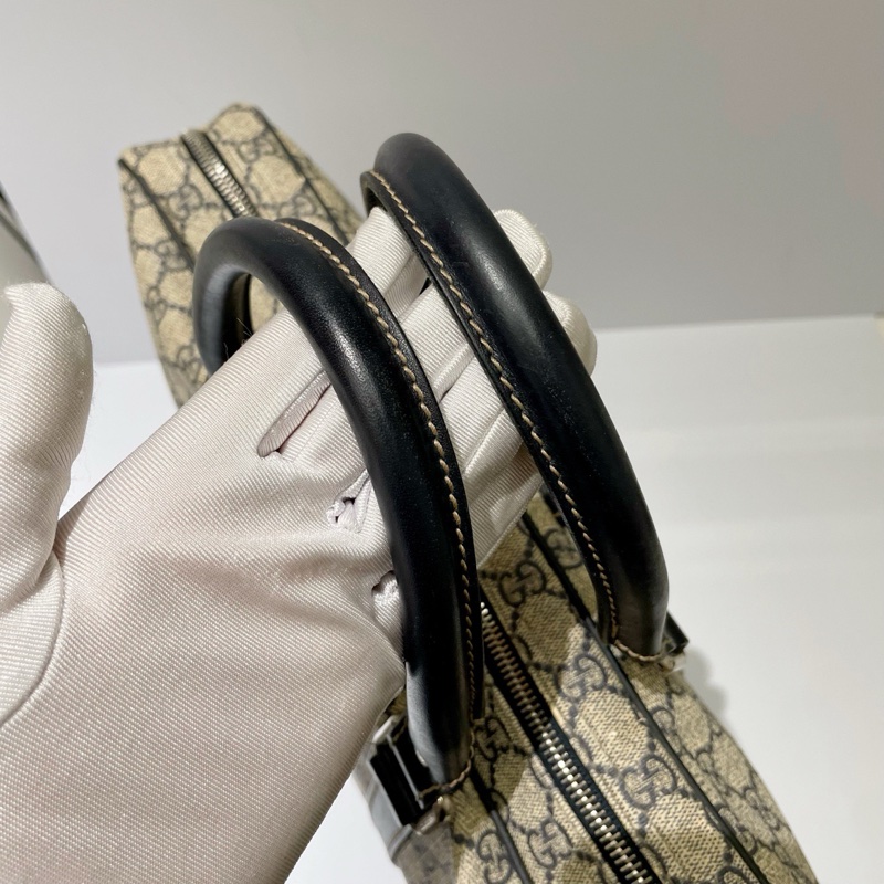 古馳 經典款 公文包 單肩斜挎包 百搭老花拼皮 尺寸:40*30 附件:塵袋-6