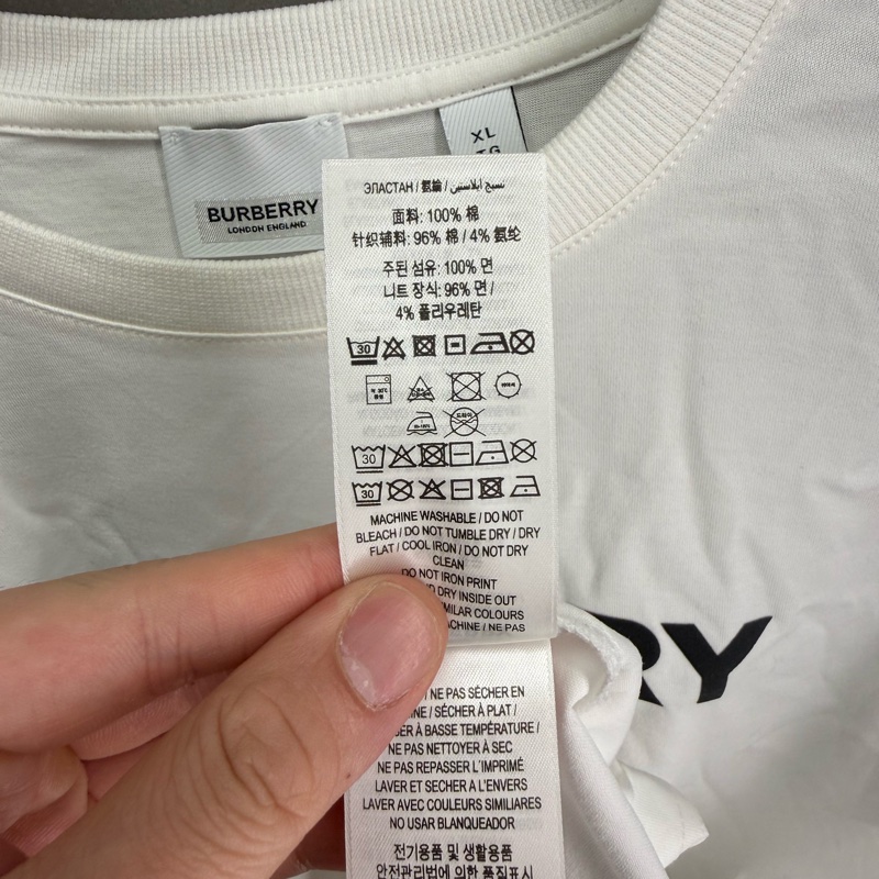 二手白色Burberry 短袖T恤-8