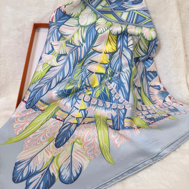 Hermes✨太平之舞 Danse pacifique 90 絲巾-3