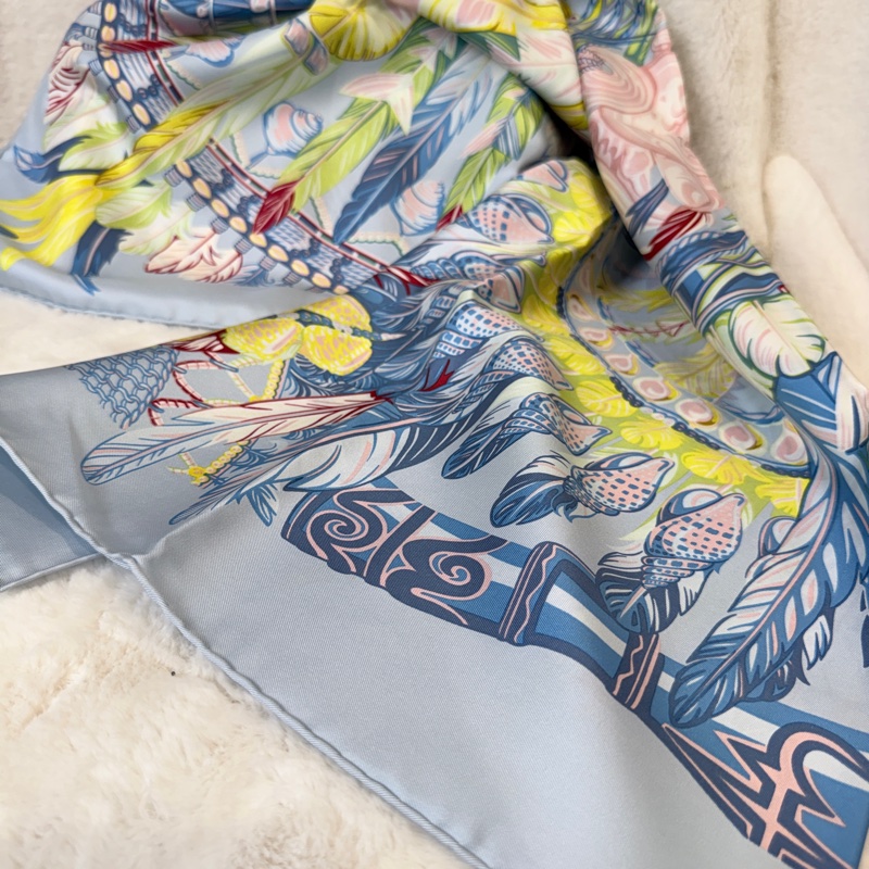 Hermes✨太平之舞 Danse pacifique 90 絲巾-4