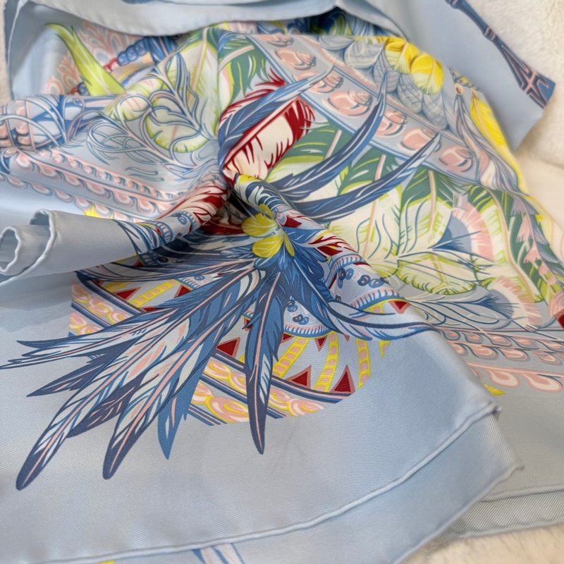Hermes✨太平之舞 Danse pacifique 90 絲巾-8