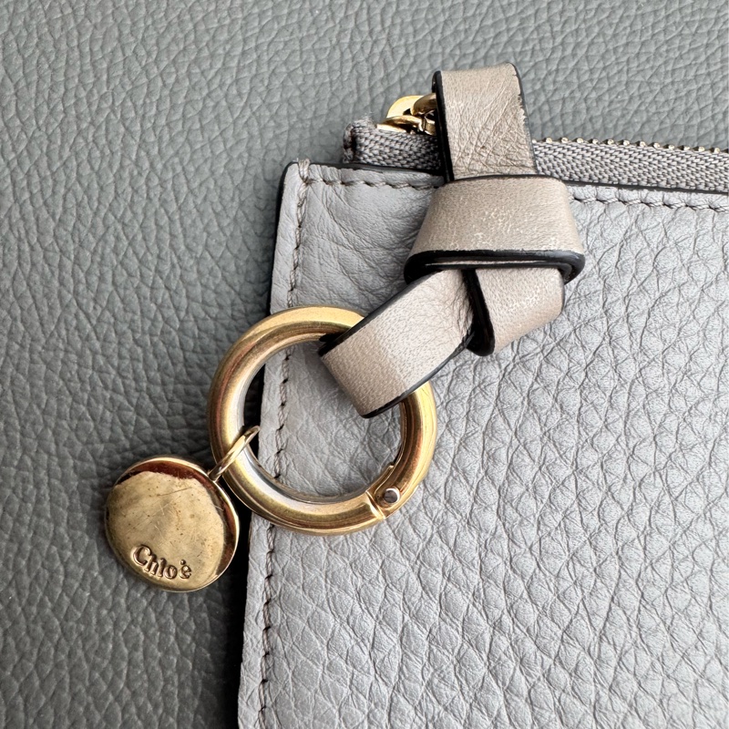 Chloe ALPHABET 卡片夾/零錢包 灰色-1