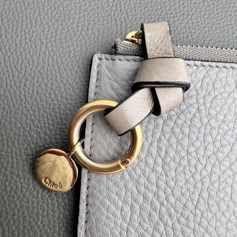 Chloe ALPHABET 卡片夾/零錢包 灰色-8