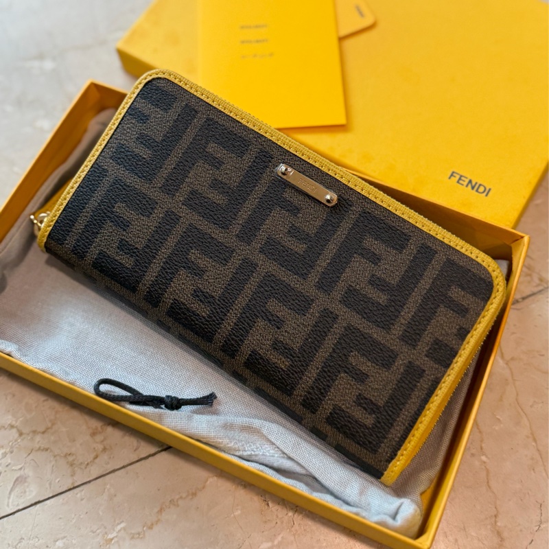 Fandi 老花滾邊長夾 💛誰拿誰可愛-0