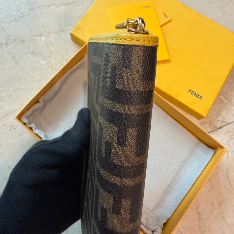 Fandi 老花滾邊長夾 💛誰拿誰可愛-9