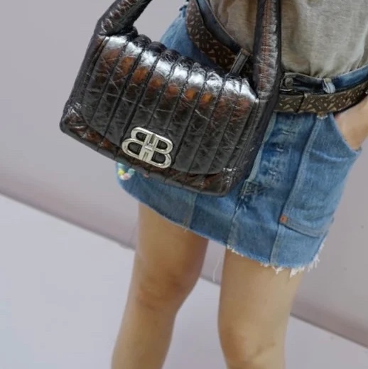巴黎世家 包 包包 腋下包 閒置品 有專櫃影印單副本 BALENCIAGA Small Monaco bag 托特包-2