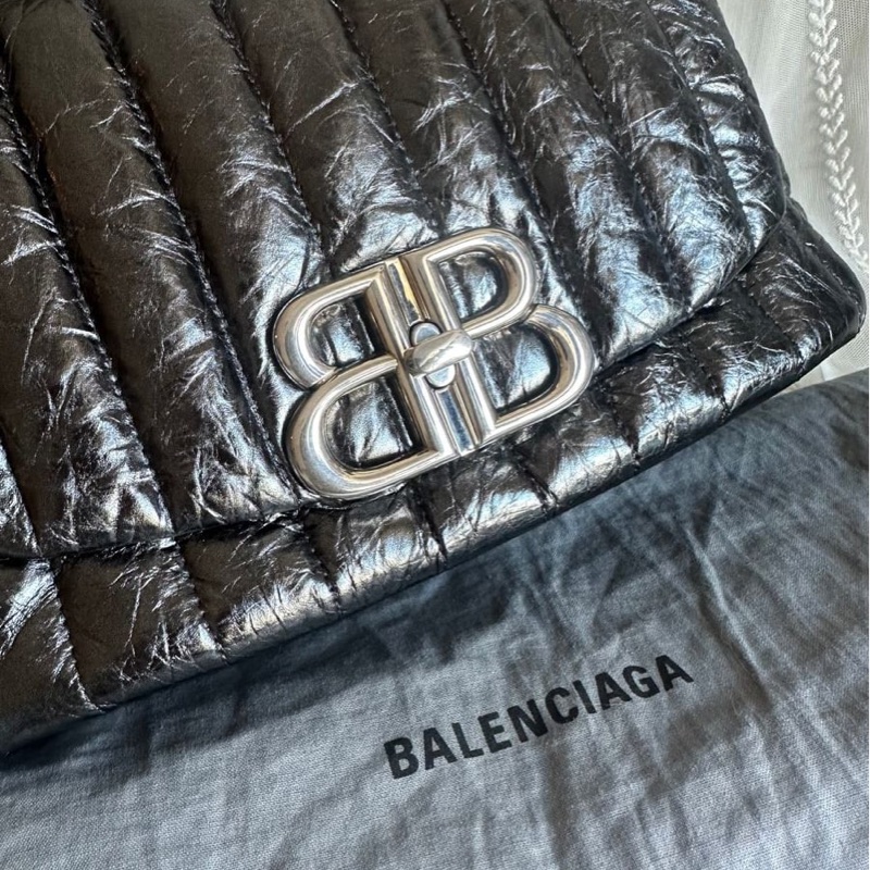 巴黎世家 包 包包 腋下包 閒置品 有專櫃影印單副本 BALENCIAGA Small Monaco bag 托特包-4