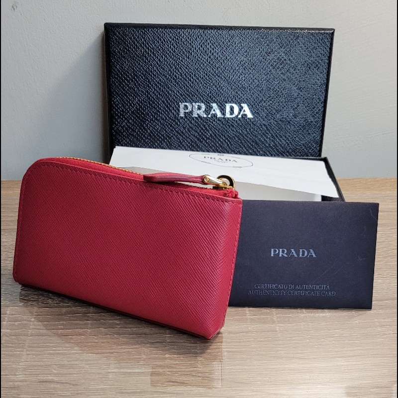 PRADA 💜 全新 零錢鑰匙包-5
