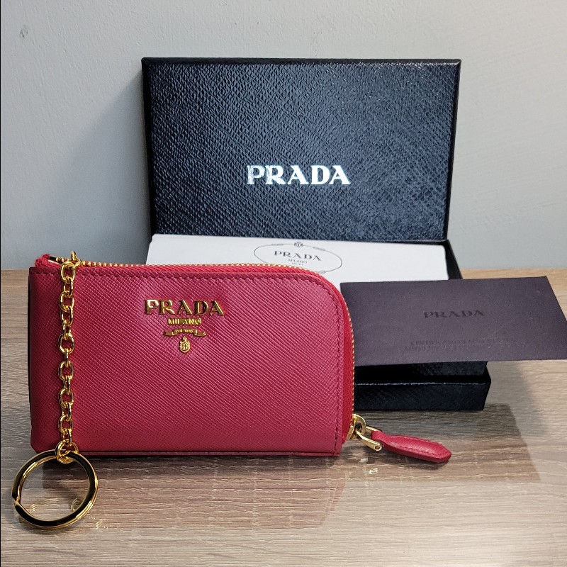 PRADA 💜 全新 零錢鑰匙包-7