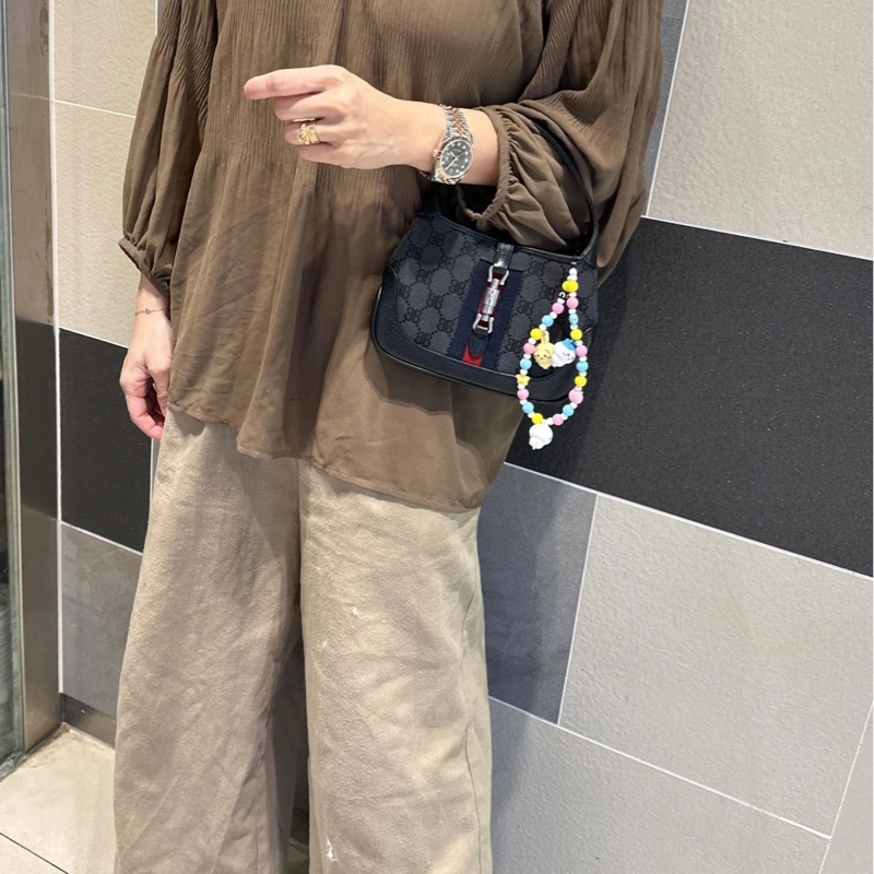 巴黎世家 x 古馳 聯乘 jackie bag 腋下包 包包 黑色 包 男裝 女裝 閒置品 未使用品  未經使用 Balenciaga x Gucci mini Jackie bag-2