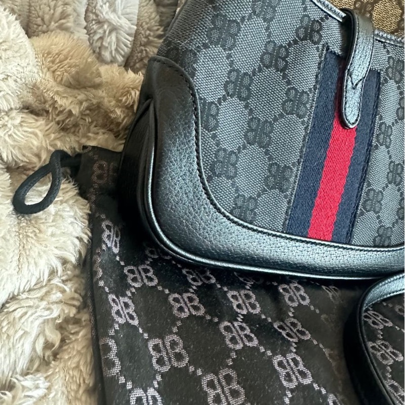 巴黎世家 x 古馳 聯乘 jackie bag 腋下包 包包 黑色 包 男裝 女裝 閒置品 未使用品  未經使用 Balenciaga x Gucci mini Jackie bag-18