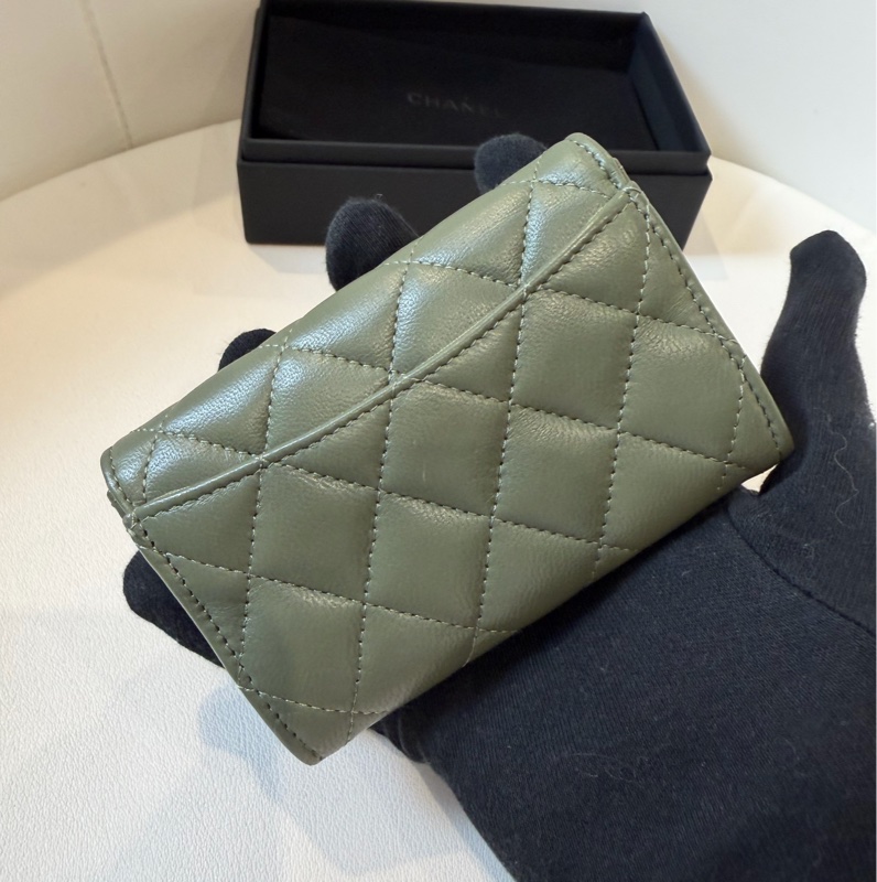 Chanel 超質感美綠色零錢包 卡包💚-11