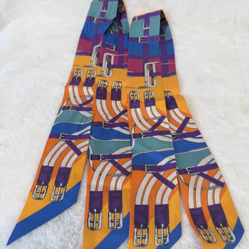 Hermes✨Twilly 絲巾 二條一組-0