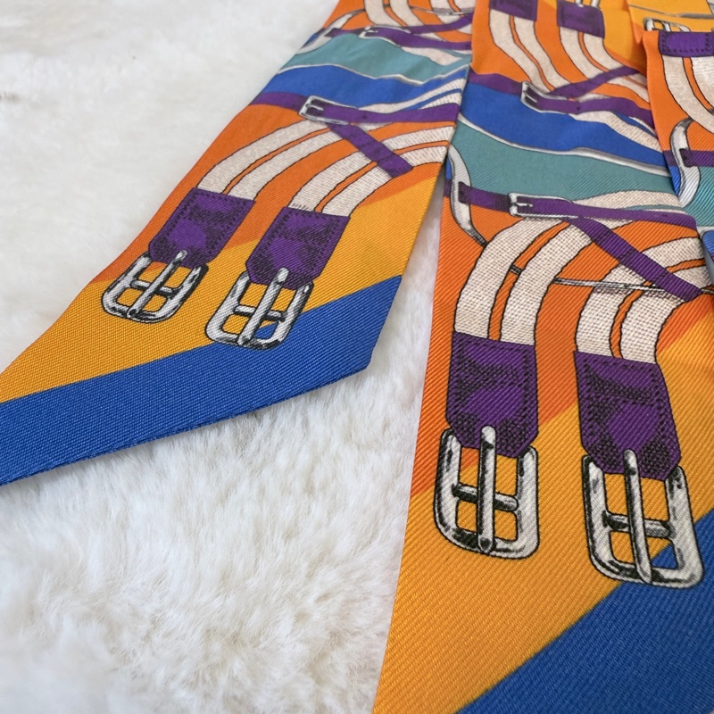 Hermes✨Twilly 絲巾 二條一組-2