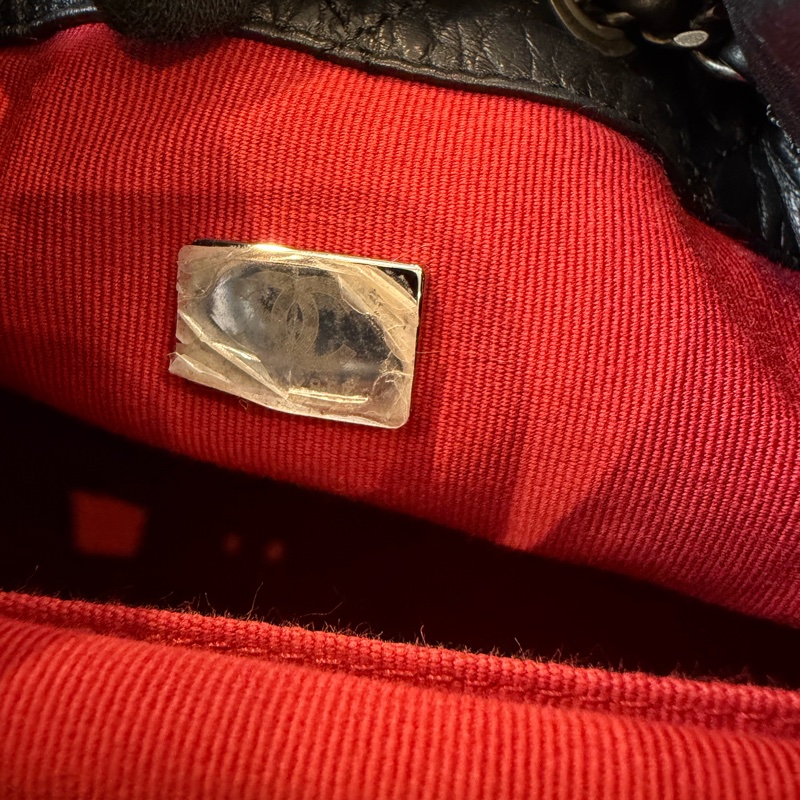 Chanel 黑色皮革後背包 🖤-4