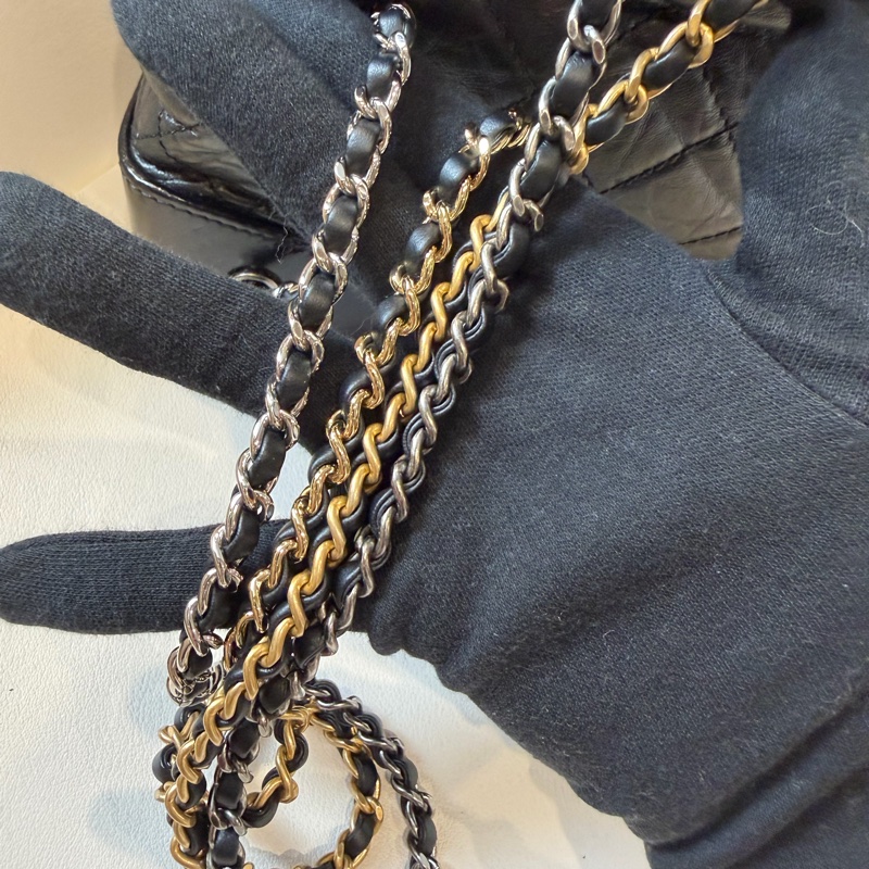 Chanel 黑色皮革後背包 🖤-7