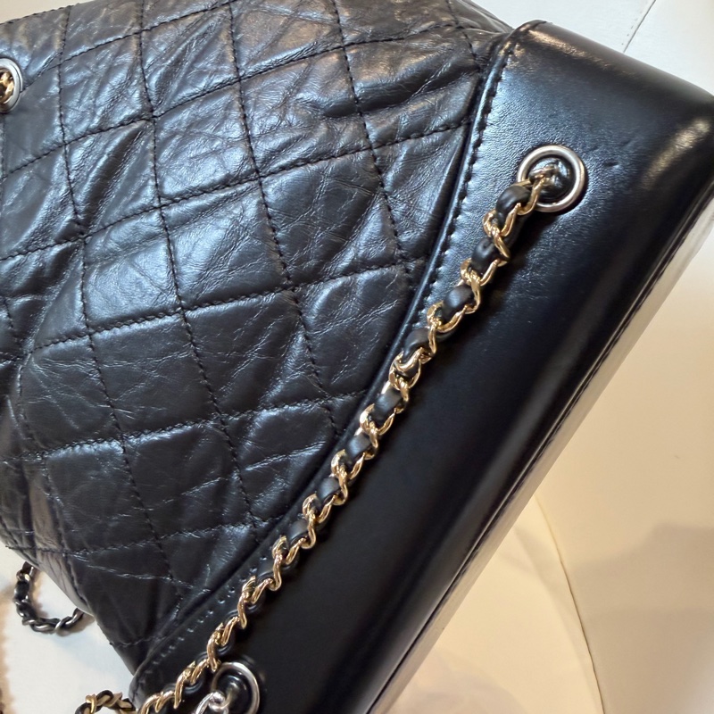 Chanel 黑色皮革後背包 🖤-8