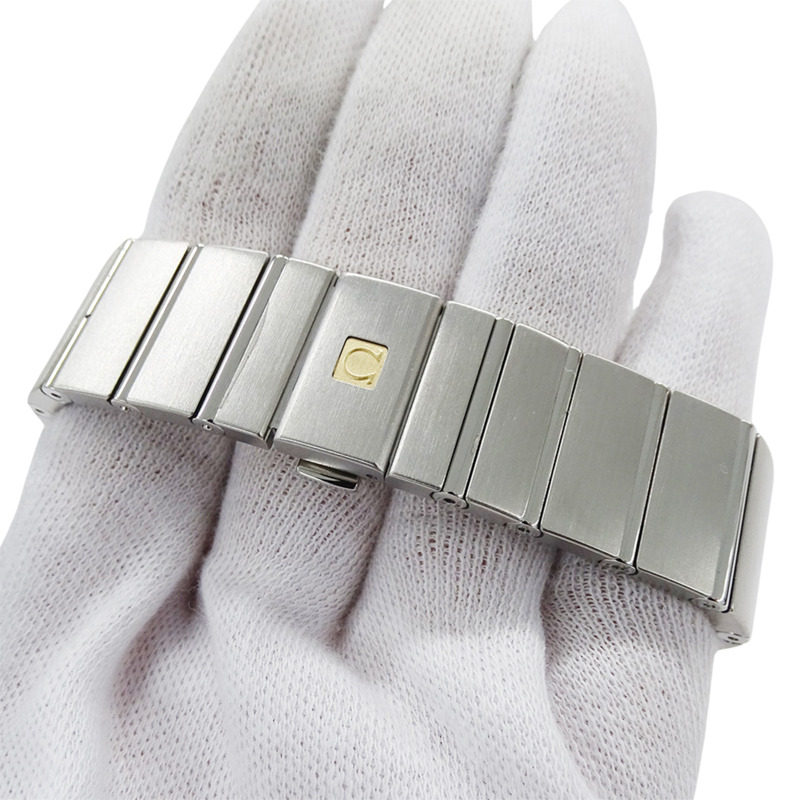 歐米茄星座系列 123.10.35.60.02.001 男士腕錶,品牌名稱,日期顯示,石英機芯,不銹鋼 (SS),銀色,拋光-4