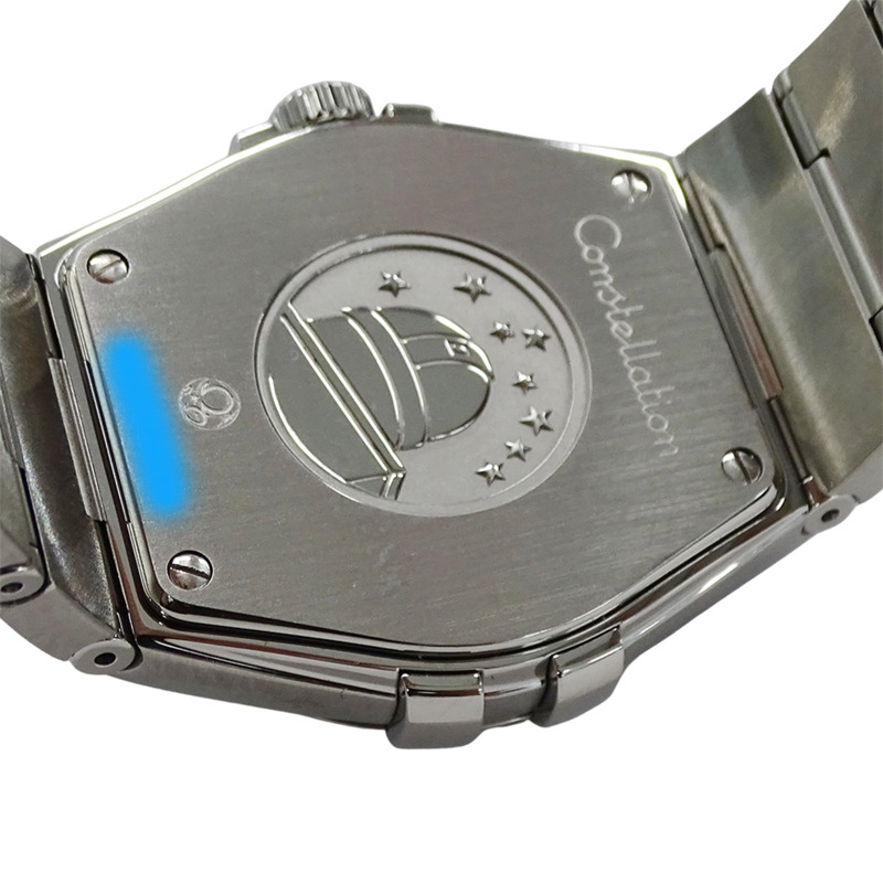 歐米茄星座系列 123.10.35.60.02.001 男士腕錶,品牌名稱,日期顯示,石英機芯,不銹鋼 (SS),銀色,拋光-5