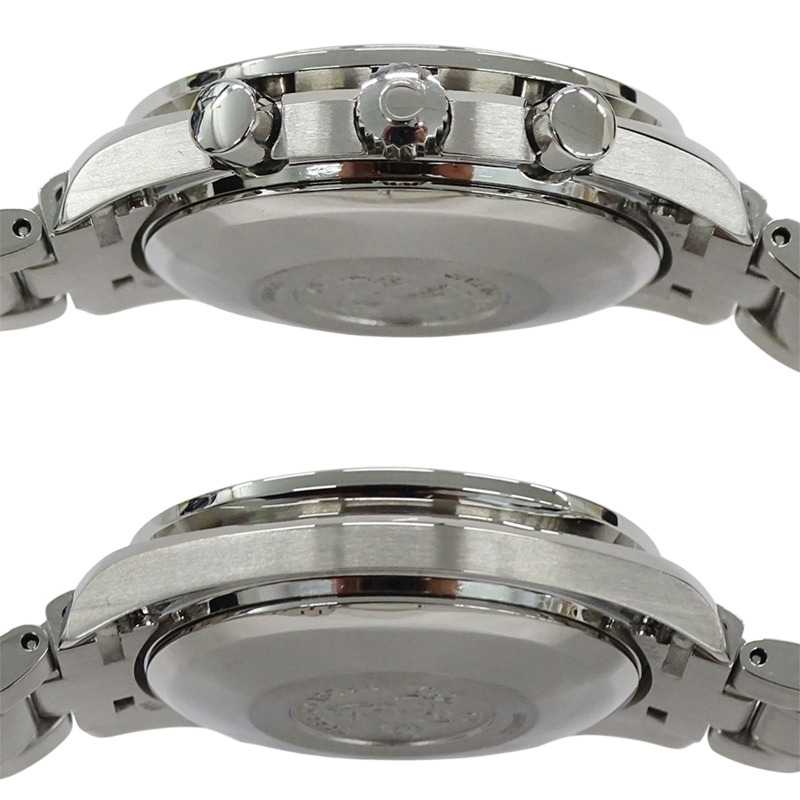 歐米茄超霸系列3513.50男士腕錶，品牌名稱，日期顯示，計時碼錶，自動上鍊，不鏽鋼材質，銀/黑色，拋光-2