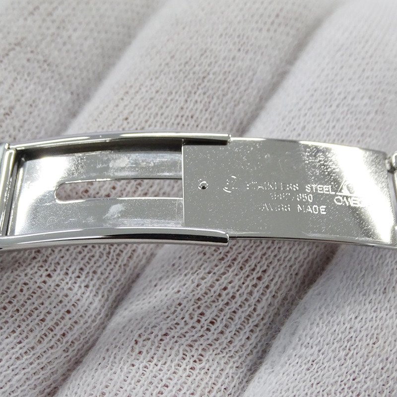 歐米茄超霸系列3513.50男士腕錶，品牌名稱，日期顯示，計時碼錶，自動上鍊，不鏽鋼材質，銀/黑色，拋光-4