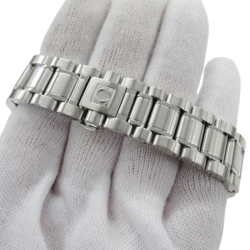 歐米茄超霸系列3513.50男士腕錶，品牌名稱，日期顯示，計時碼錶，自動上鍊，不鏽鋼材質，銀/黑色，拋光-5