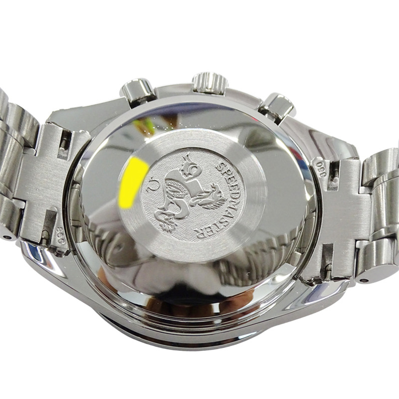 歐米茄超霸系列3513.50男士腕錶，品牌名稱，日期顯示，計時碼錶，自動上鍊，不鏽鋼材質，銀/黑色，拋光-6