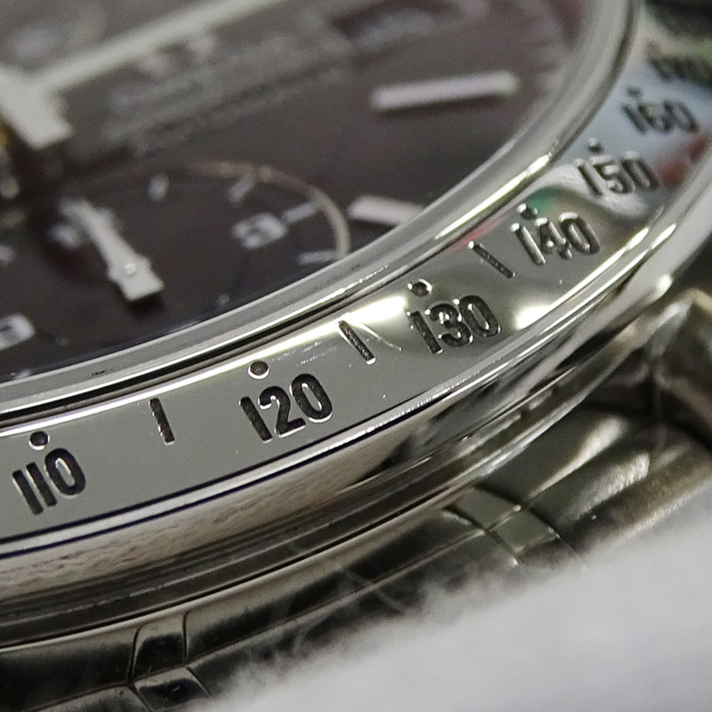 歐米茄超霸系列3513.50男士腕錶，品牌名稱，日期顯示，計時碼錶，自動上鍊，不鏽鋼材質，銀/黑色，拋光-11