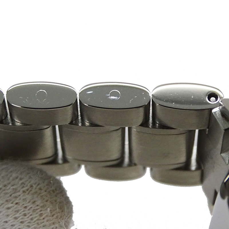 歐米茄超霸系列3513.46男士腕錶，品牌名稱，日期顯示，計時功能，自動上鍊，不鏽鋼材質，銀/藍灰色，拋光處理-10