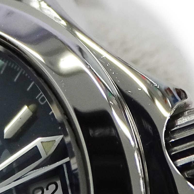 歐米茄海馬系列雅克馬約爾 1997 2580.80 女士腕錶,品牌名稱,日期顯示,120 米防水,石英機芯,不銹鋼 (SS),銀色/海軍藍,拋光。-8