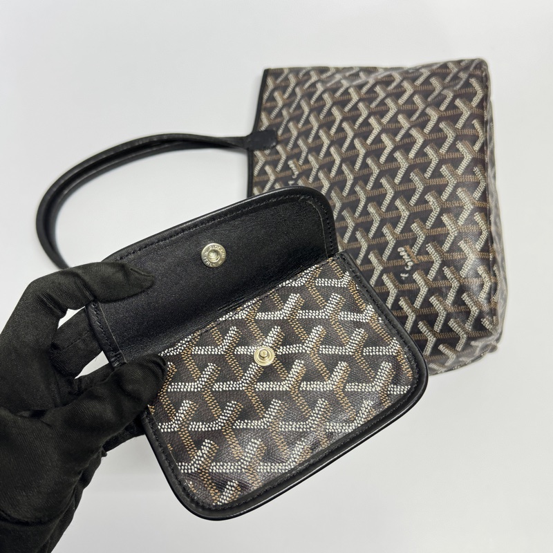 【超！級！新】 Goyard Anjou 黑色迷你托特 （代購要12萬多）-9