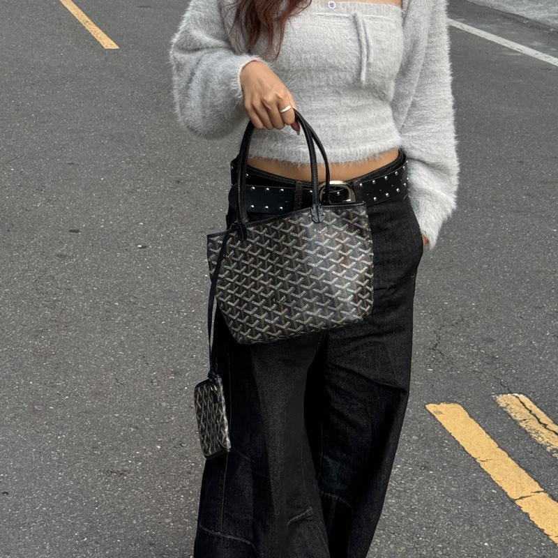 【超！級！新】 Goyard Anjou 黑色迷你托特 （代購要12萬多）-13