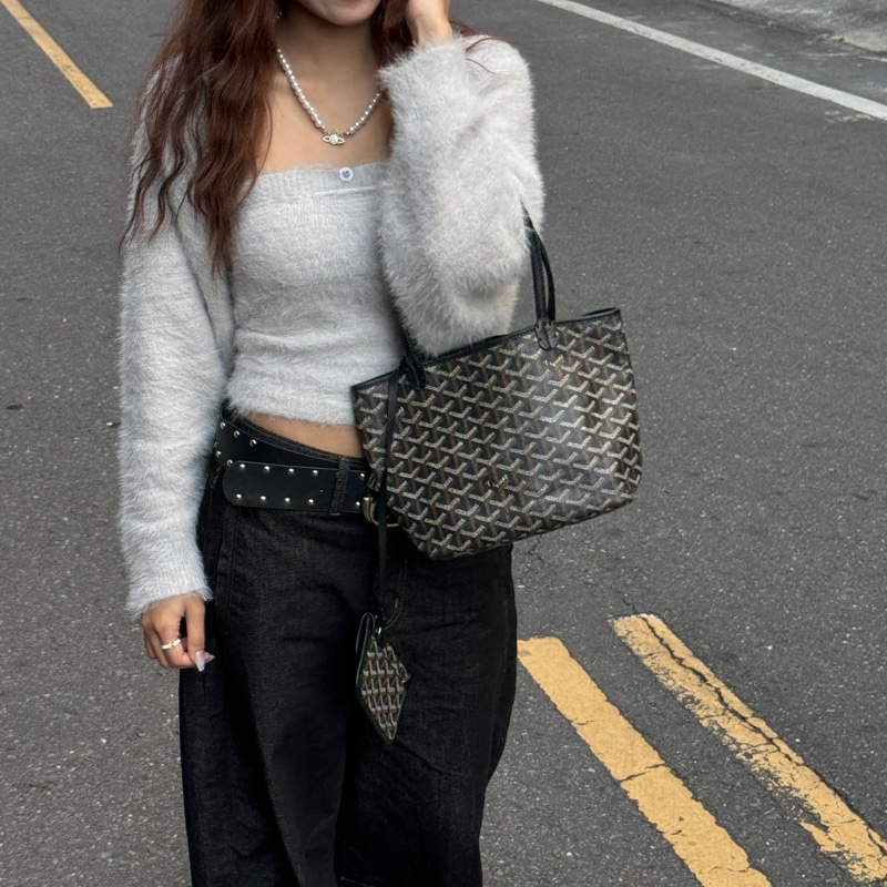 【超！級！新】 Goyard Anjou 黑色迷你托特 （代購要12萬多）-14