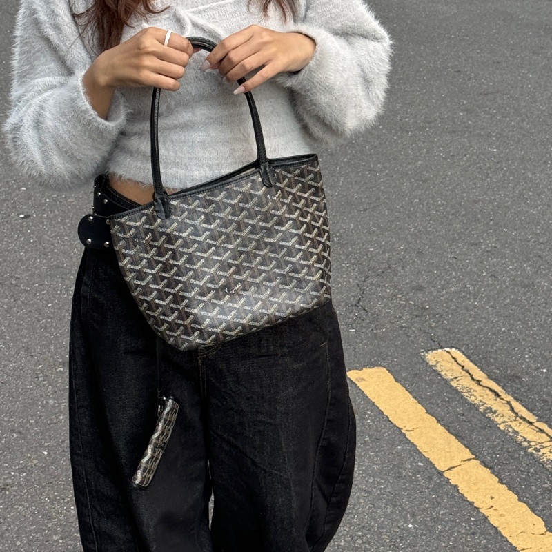 【超！級！新】 Goyard Anjou 黑色迷你托特 （代購要12萬多）-15