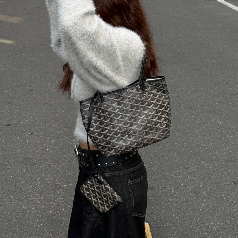 【超！級！新】 Goyard Anjou 黑色迷你托特 （代購要12萬多）-17