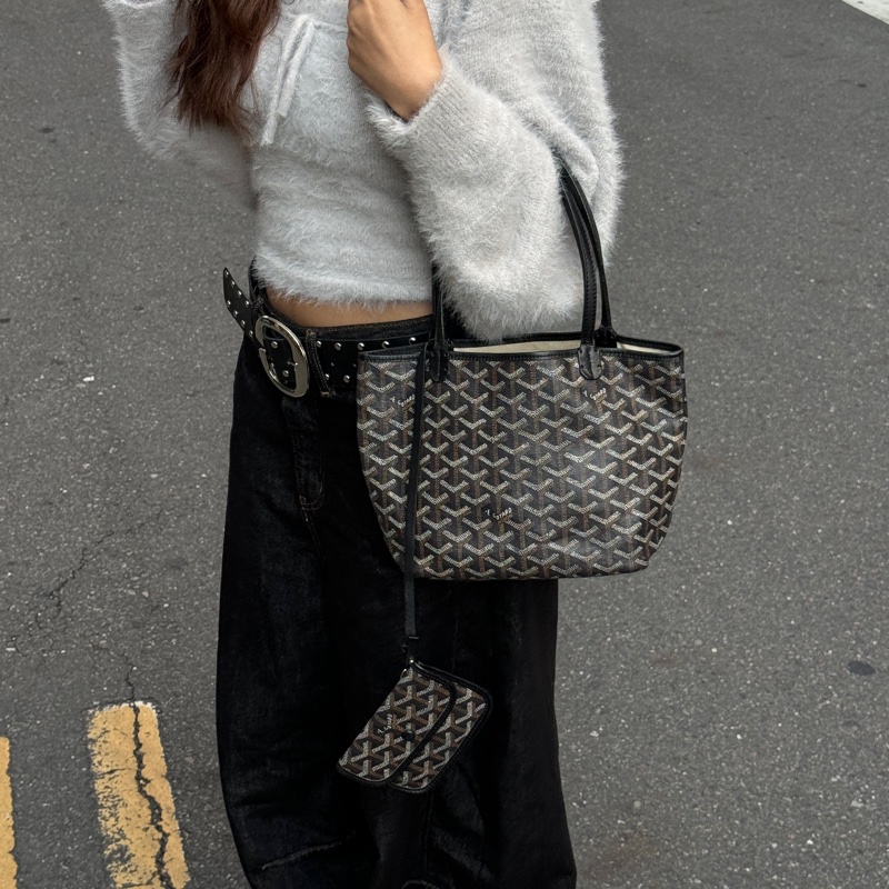 【超！級！新】 Goyard Anjou 黑色迷你托特 （代購要12萬多）-19
