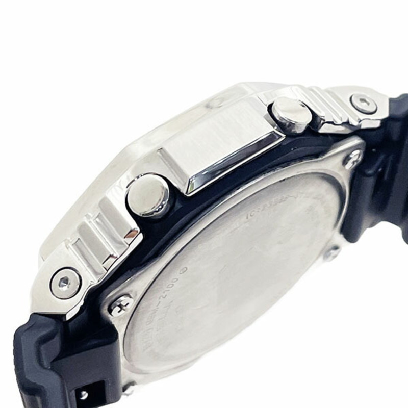 Casio G-Shock 手錶，金屬錶殼，GBM-2100A-1A3JF，指針/數位雙顯 2100 系列 5729，樹脂錶帶，綠色，卡西歐 G-SHOCK，八角形錶盤，太陽能動力，移動互聯，指針/數字雙顯，男士 XW-16856-3