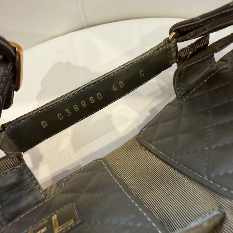 Chanel 橄欖綠 涼鞋 💚超級好看-9