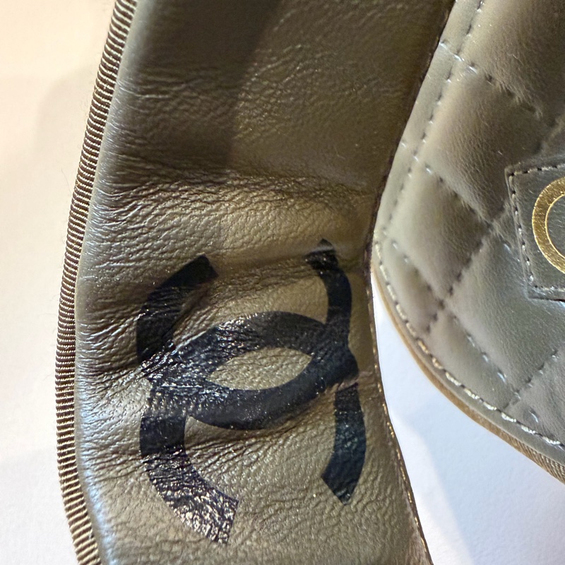 Chanel 橄欖綠 涼鞋 💚超級好看-16