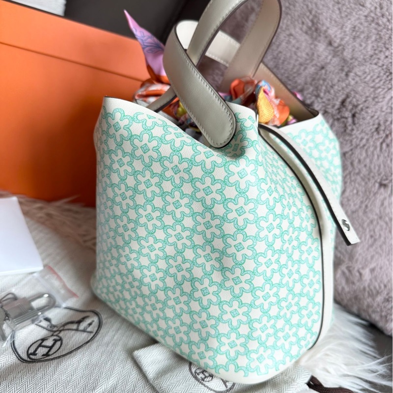 愛馬仕 菜籃子 18 超好價出  picotin 18 Hermès Picotin 18 Lucky Daisy 手提包 包包-5