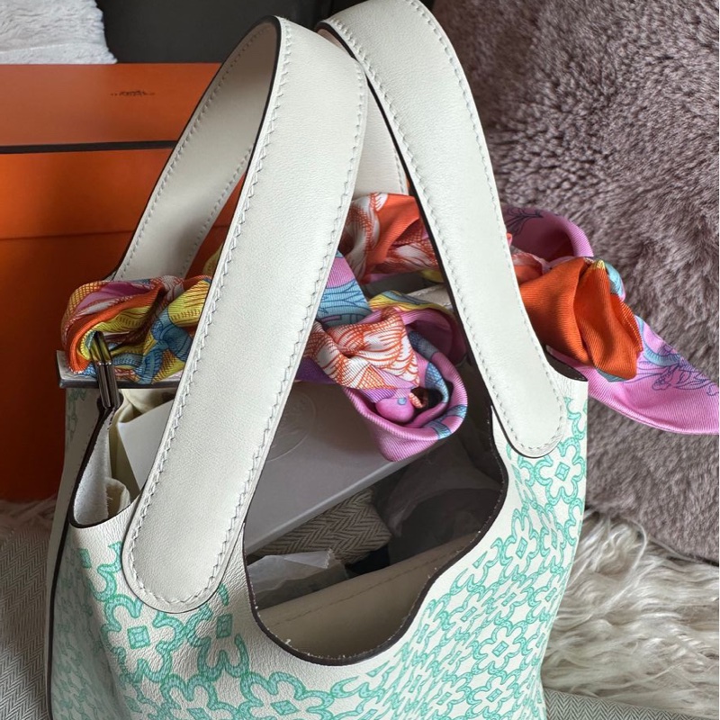 愛馬仕 菜籃子 18 超好價出  picotin 18 Hermès Picotin 18 Lucky Daisy 手提包 包包-21