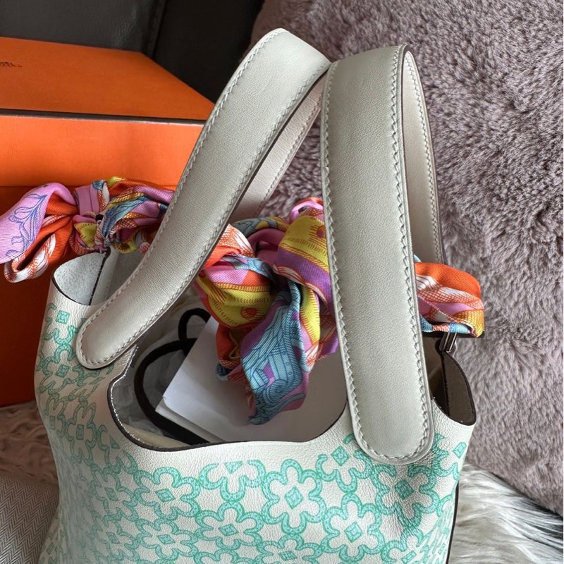 愛馬仕 菜籃子 18 超好價出  picotin 18 Hermès Picotin 18 Lucky Daisy 手提包 包包-22