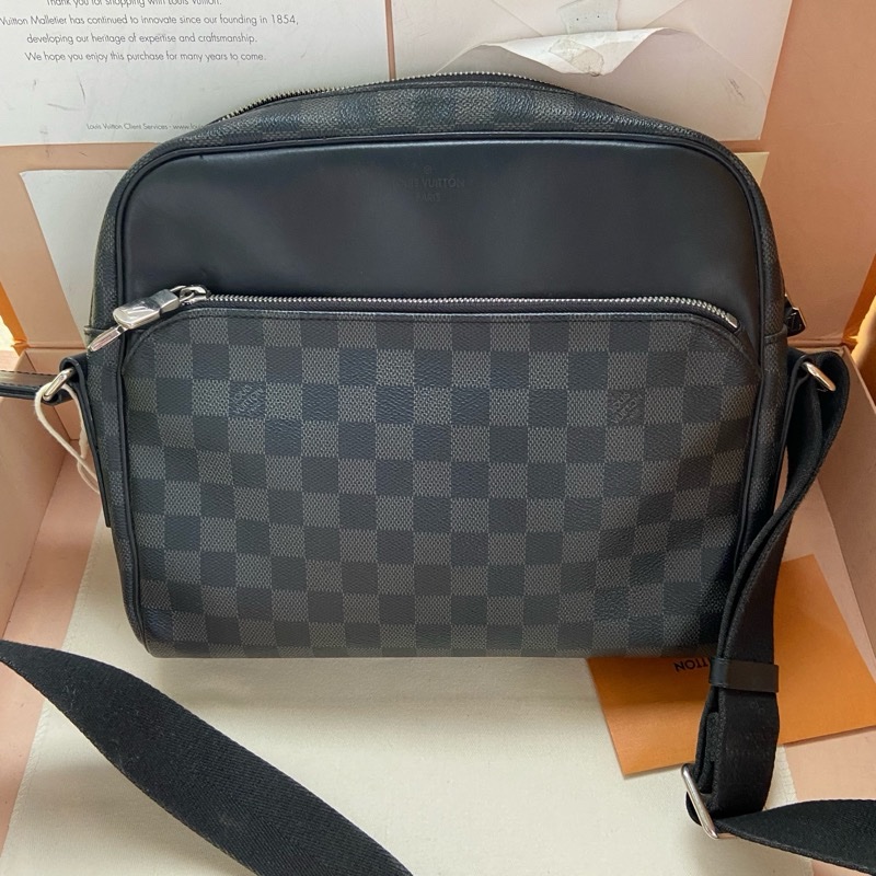 99新LV路易威登Louis Vuitton Dayton Damier Graphite-14